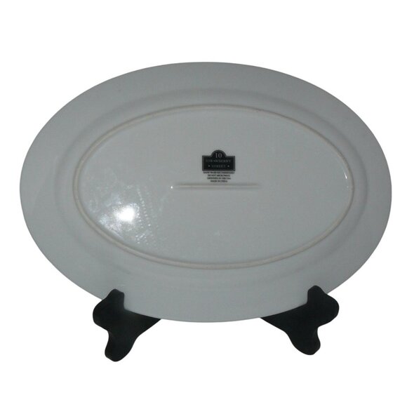 Rare "Let All That You Do Be Done In Love" Oval Platter 10 Strawberry Street Vtg - Picture 3 of 4